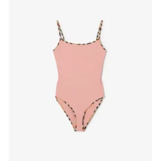 Costume da bagno con bordi a quadri