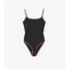 Costume da bagno con bordi a quadri