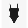 Costume da bagno con bordi a quadri