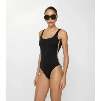 Costume da bagno con bordi a quadri