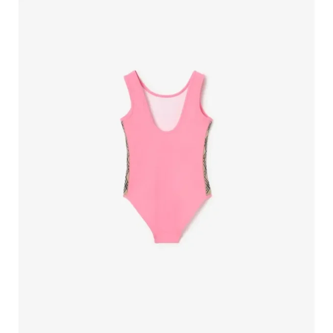 Costume da bagno con bordi a quadri