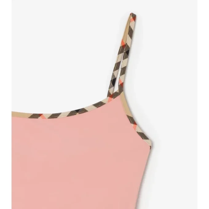 Costume da bagno con bordi a quadri