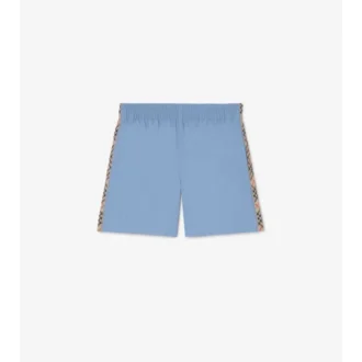 Costume da bagno con rifiniture a quadri