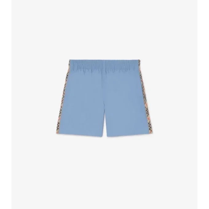 Costume da bagno con rifiniture a quadri