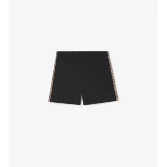 Costume da bagno con rifiniture a quadri