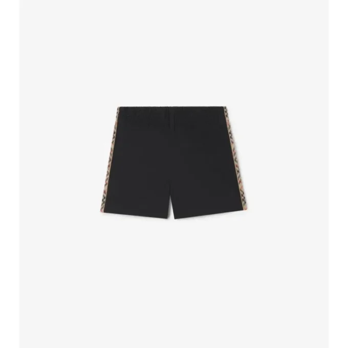 Costume da bagno con rifiniture a quadri