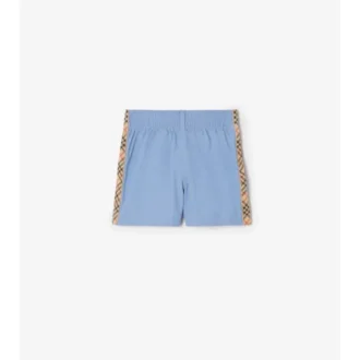 Costume da bagno con rifiniture a quadri