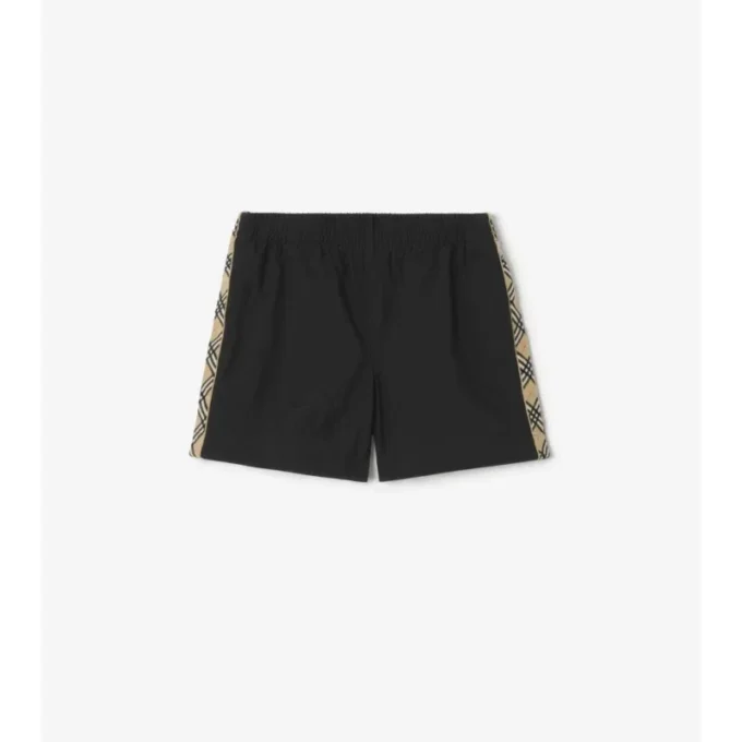 Costume da bagno con rifiniture a quadri