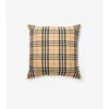 Cuscino in cashmere con motivo a quadri