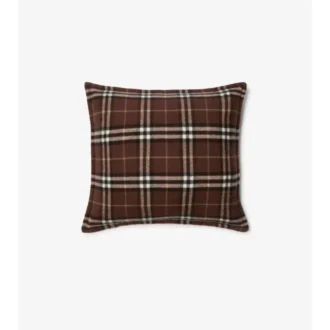 Cuscino in cashmere con motivo a quadri