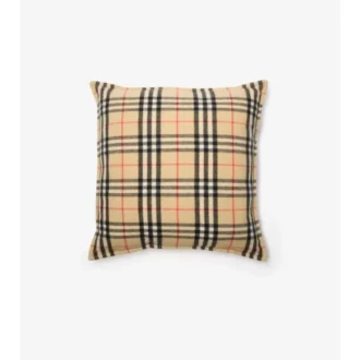 Cuscino in cashmere con motivo a quadri