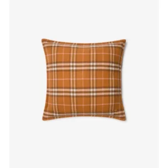Cuscino in cashmere con motivo a quadri