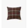 Cuscino in cashmere con motivo a quadri