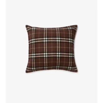 Cuscino in cashmere con motivo a quadri