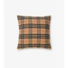 Cuscino in lana e cashmere con motivo a quadri