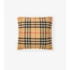 Cuscino in lana e cashmere con motivo a quadri
