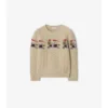 EKD Maglione in lana e cashmere con lavorazione Aran