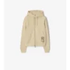 Felpa con cappuccio e zip in cotone Check Label
