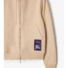 Felpa con cappuccio e zip in cotone Check Label