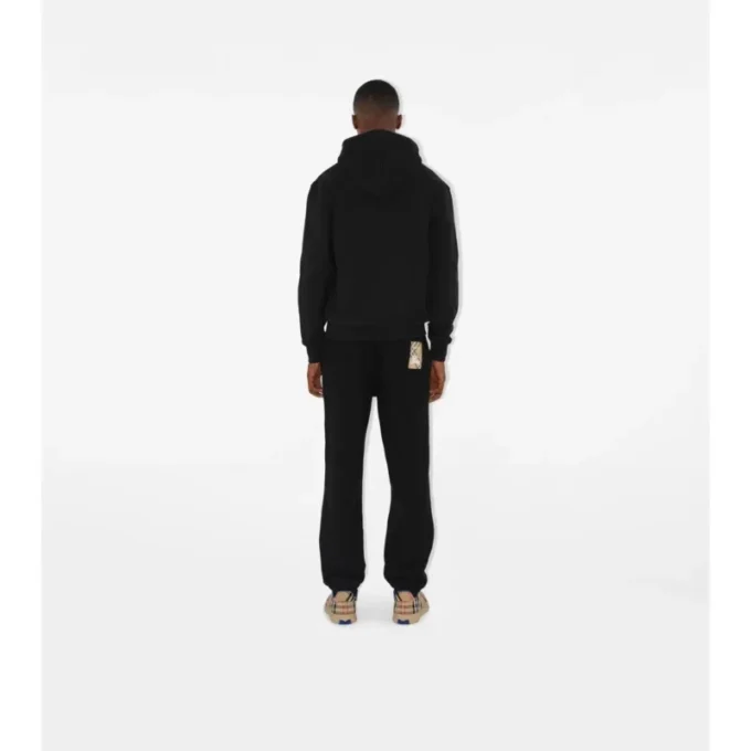 Felpa con cappuccio e zip in cotone Check Label
