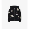 Felpa con cappuccio e zip in cotone con logo Umbrella