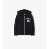 Felpa con cappuccio e zip in cotone EKD