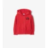 Felpa con cappuccio e zip in cotone EKD