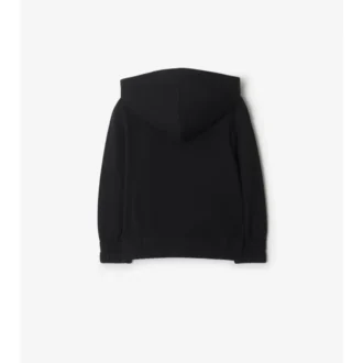 Felpa con cappuccio e zip in cotone EKD