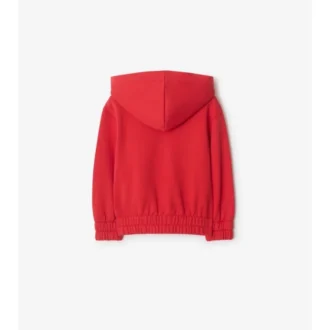 Felpa con cappuccio e zip in cotone EKD