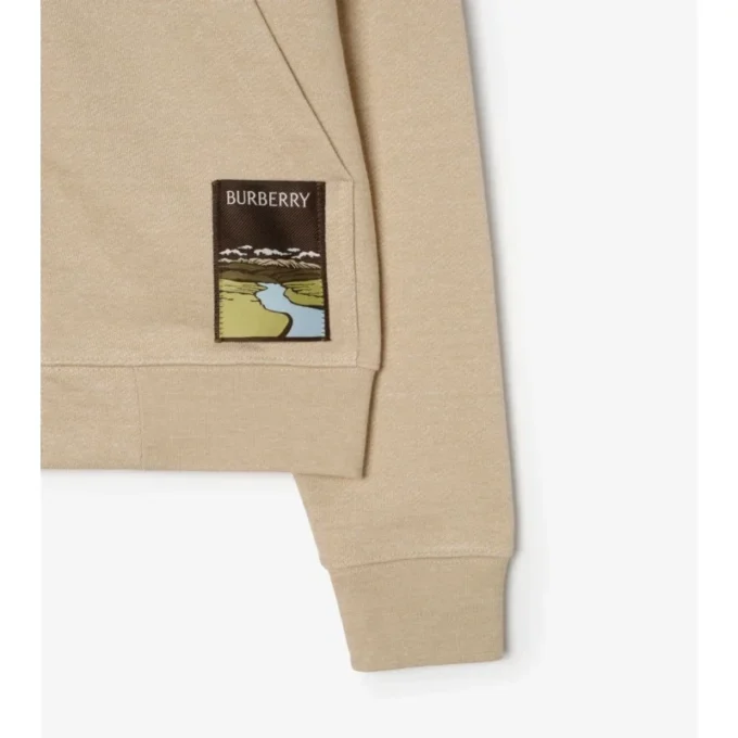 Felpa con cappuccio e zip in cotone Landscape Label