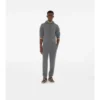 Felpa con cappuccio e zip in misto cashmere