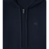Felpa con cappuccio e zip in misto cashmere