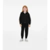 Felpa con cappuccio in cotone a quadri con zip