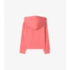 Felpa con cappuccio in cotone a quadri con zip