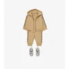 Felpa con cappuccio in cotone a quadri con zip