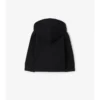 Felpa con cappuccio in cotone a quadri con zip