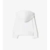Felpa con cappuccio in cotone a quadri con zip