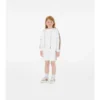 Felpa con cappuccio in cotone a quadri con zip