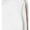 Felpa con cappuccio in cotone a quadri con zip