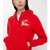 Felpa con cappuccio in cotone con zip