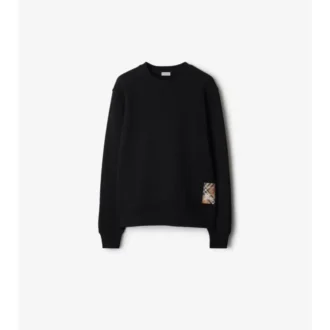 Felpa in cotone Check Label