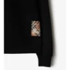Felpa in cotone Check Label