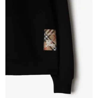 Felpa in cotone Check Label