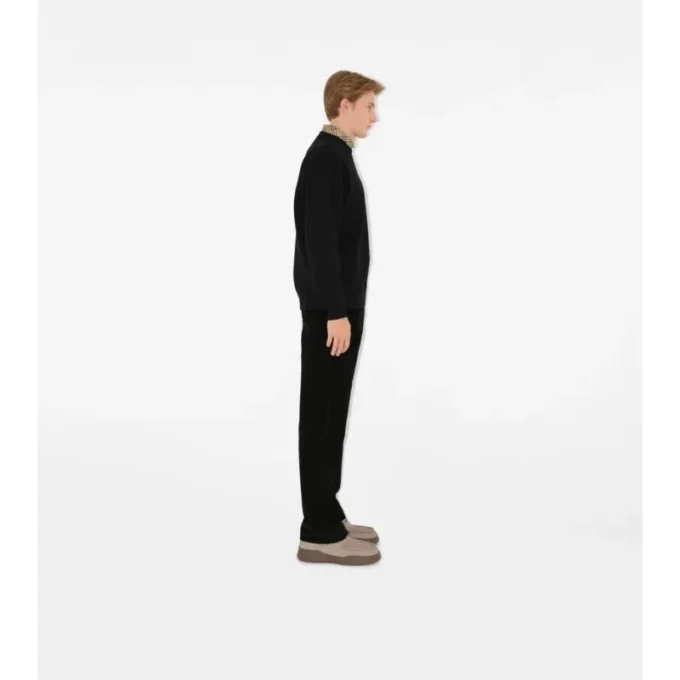 Felpa in cotone Check Label