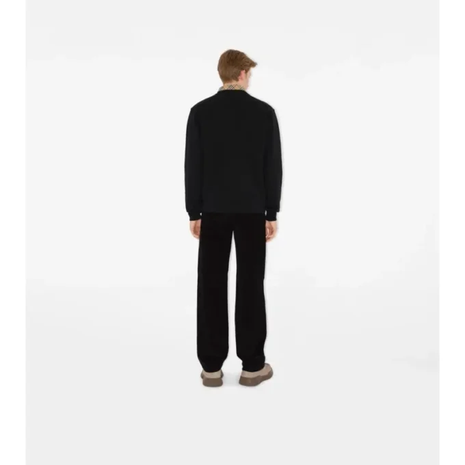 Felpa in cotone Check Label
