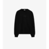 Felpa in cotone con logo in corsivo