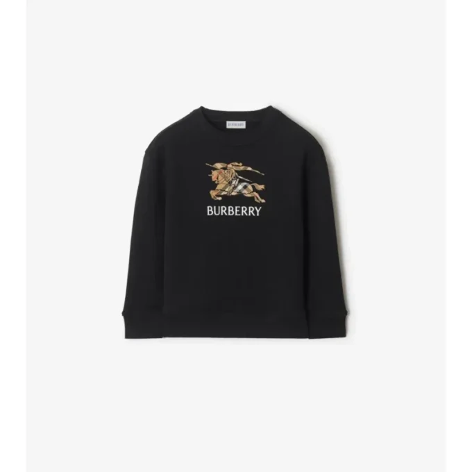 Felpa in cotone con motivo EKD Check