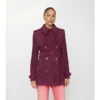 Foxfield corto in pelle scamosciata con motivo Paisley