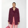 Foxfield corto in pelle scamosciata con motivo Paisley