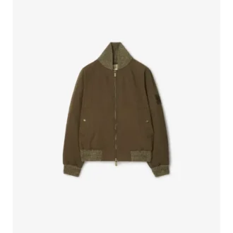 Giacca bomber in gabardine